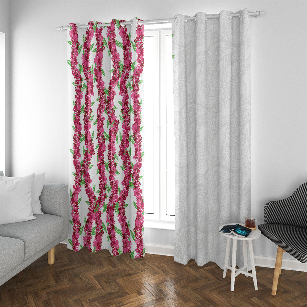 Hawaii Aalii Lei Window Curtain Aalii Ku Makani