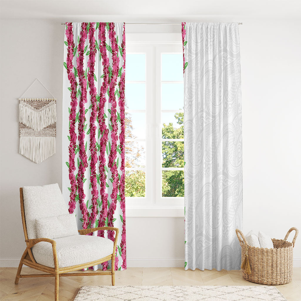 Hawaii Aalii Lei Window Curtain Aalii Ku Makani