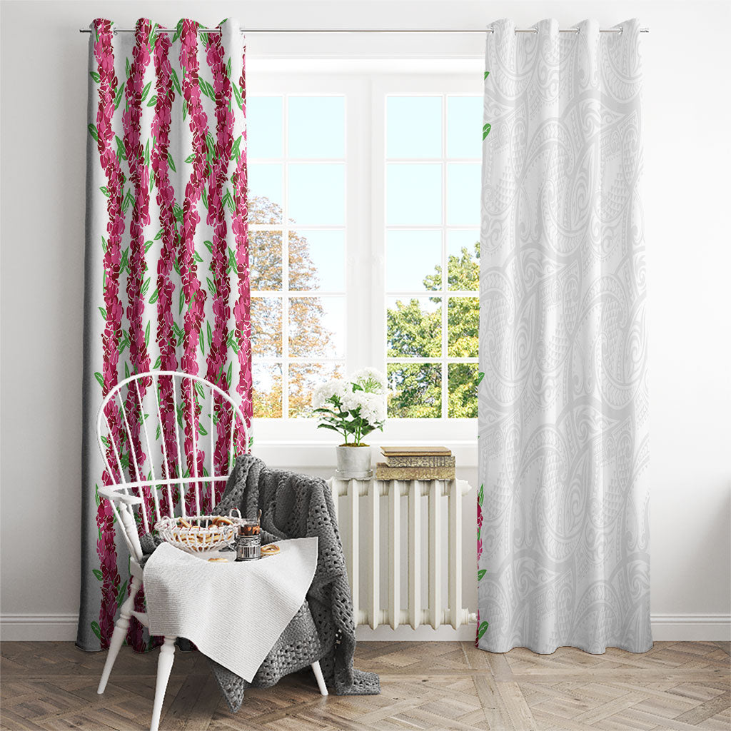 Hawaii Aalii Lei Window Curtain Aalii Ku Makani