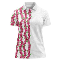 Hawaii Aalii Lei Women Polo Shirt Aalii Ku Makani