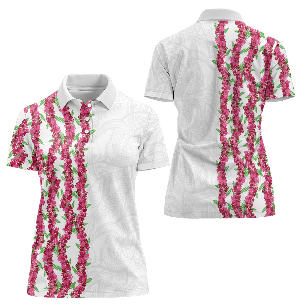 Hawaii Aalii Lei Women Polo Shirt Aalii Ku Makani
