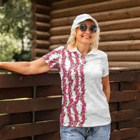 Hawaii Aalii Lei Women Polo Shirt Aalii Ku Makani