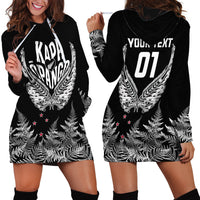 Custom New Zealand Rugby Hoodie Dress NZ Opango Forever Silver Fern Heart LT01 - Polynesian Pride