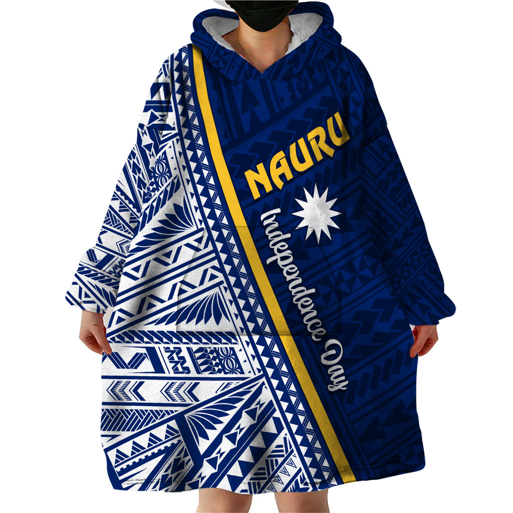 Nauru Independence Day Wearable Blanket Hoodie Repubrikin Naoero Gods Will First LT01 - Polynesian Pride