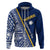 Nauru Independence Day Zip Hoodie Repubrikin Naoero Gods Will First LT01 Zip Hoodie Blue - Polynesian Pride