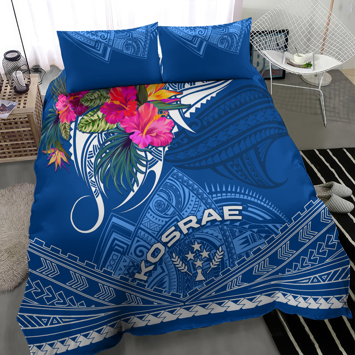Kosrae Constitution Day Bedding Set Kusaie Special Style LT01 - Polynesian Pride