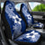 Hafa Adai Guam Car Seat Cover Polynesian Floral Blue Pattern LT01 - Polynesian Pride