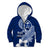 Hafa Adai Guam Kid Hoodie Polynesian Floral Blue Pattern LT01 Zip Hoodie Blue - Polynesian Pride