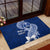 Hafa Adai Guam Rubber Doormat Polynesian Floral Blue Pattern LT01 - Polynesian Pride