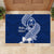 Hafa Adai Guam Rubber Doormat Polynesian Floral Blue Pattern LT01 - Polynesian Pride