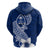 Hafa Adai Guam Zip Hoodie Polynesian Floral Blue Pattern LT01 - Polynesian Pride