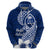 Hafa Adai Guam Zip Hoodie Polynesian Floral Blue Pattern LT01 - Polynesian Pride