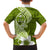 Hafa Adai Guam Kid Hawaiian Shirt Polynesian Olive Green Blue Pattern LT01 - Polynesian Pride