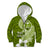 Hafa Adai Guam Kid Hoodie Polynesian Olive Green Blue Pattern LT01 Zip Hoodie Green - Polynesian Pride