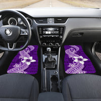 Hafa Adai Guam Car Mats Polynesian Floral Purple Pattern LT01 - Polynesian Pride