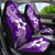 Hafa Adai Guam Car Seat Cover Polynesian Floral Purple Pattern LT01 - Polynesian Pride