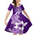 Hafa Adai Guam Family Matching Puletasi Dress and Hawaiian Shirt Polynesian Floral Purple Pattern LT01 Daughter's Dress Purple - Polynesian Pride