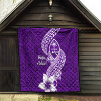Hafa Adai Guam Quilt Polynesian Floral Purple Pattern LT01 - Polynesian Pride