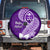 Hafa Adai Guam Spare Tire Cover Polynesian Floral Purple Pattern LT01 - Polynesian Pride