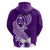 Hafa Adai Guam Zip Hoodie Polynesian Floral Purple Pattern LT01 - Polynesian Pride