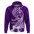 Hafa Adai Guam Zip Hoodie Polynesian Floral Purple Pattern LT01 Pullover Hoodie Purple - Polynesian Pride