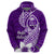 Hafa Adai Guam Zip Hoodie Polynesian Floral Purple Pattern LT01 - Polynesian Pride