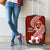 Hafa Adai Guam Luggage Cover Polynesian Floral Red Pattern LT01 - Polynesian Pride