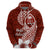 Hafa Adai Guam Zip Hoodie Polynesian Floral Red Pattern LT01 - Polynesian Pride