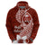Hafa Adai Guam Zip Hoodie Polynesian Floral Red Pattern LT01 - Polynesian Pride