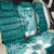 Hafa Adai Guam Back Car Seat Cover Polynesian Floral Teal Pattern LT01 - Polynesian Pride