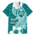 Hafa Adai Guam Hawaiian Shirt Polynesian Floral Teal Pattern LT01 Teal - Polynesian Pride