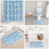 Baby Blue Mermaid Puakenikeni Maile Lei Bathroom Set