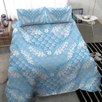 Baby Blue Mermaid Puakenikeni Maile Lei Bedding Set LT01 - Polynesian Pride