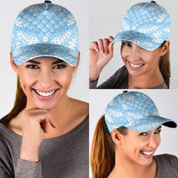 Baby Blue Mermaid Puakenikeni Maile Lei Classic Cap LT01 - Polynesian Pride