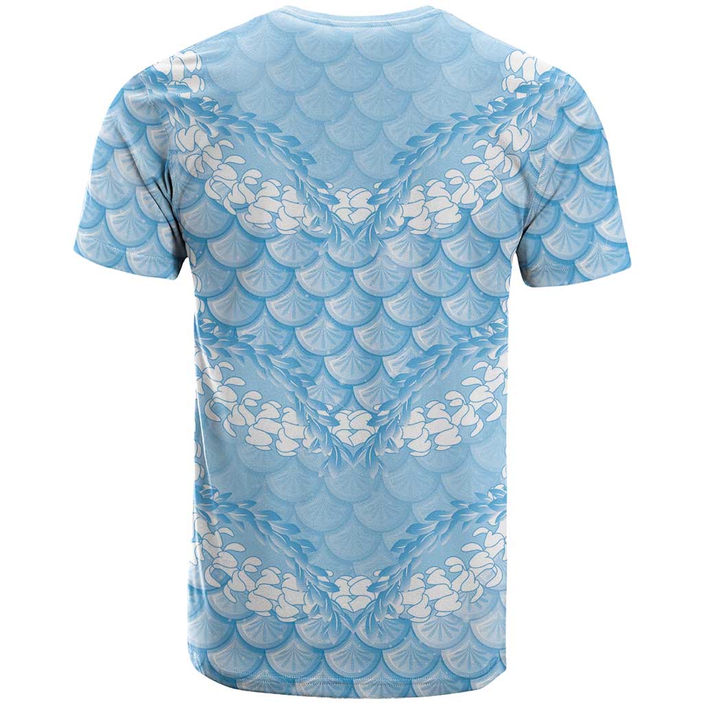 Baby Blue Mermaid Puakenikeni Maile Lei T Shirt