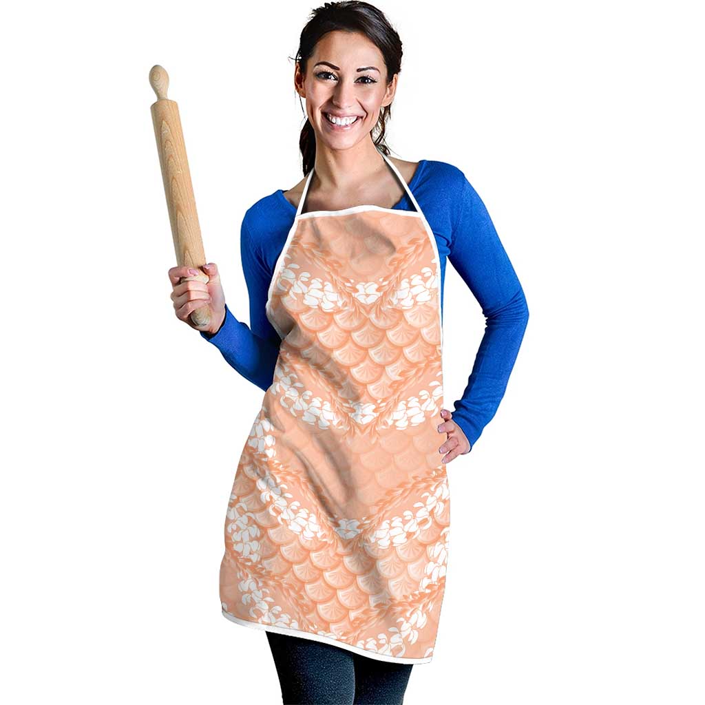 Apricot Mermaid Puakenikeni Maile Lei Apron