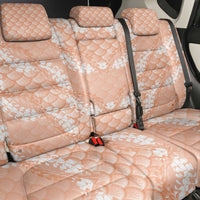 Apricot Mermaid Puakenikeni Maile Lei Back Car Seat Cover