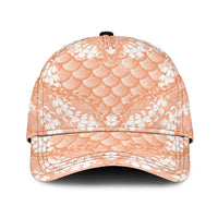 Apricot Mermaid Puakenikeni Maile Lei Classic Cap