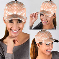 Apricot Mermaid Puakenikeni Maile Lei Classic Cap