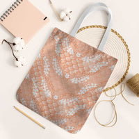 Apricot Mermaid Puakenikeni Maile Lei Tote Bag