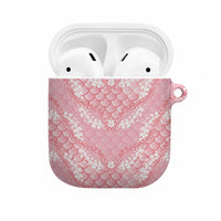Soft Pink Mermaid Puakenikeni Maile Lei AirPods Case