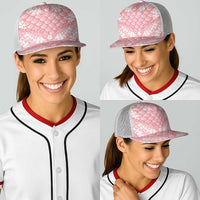 Soft Pink Mermaid Puakenikeni Maile Lei Baseball Net Cap LT01 - Polynesian Pride