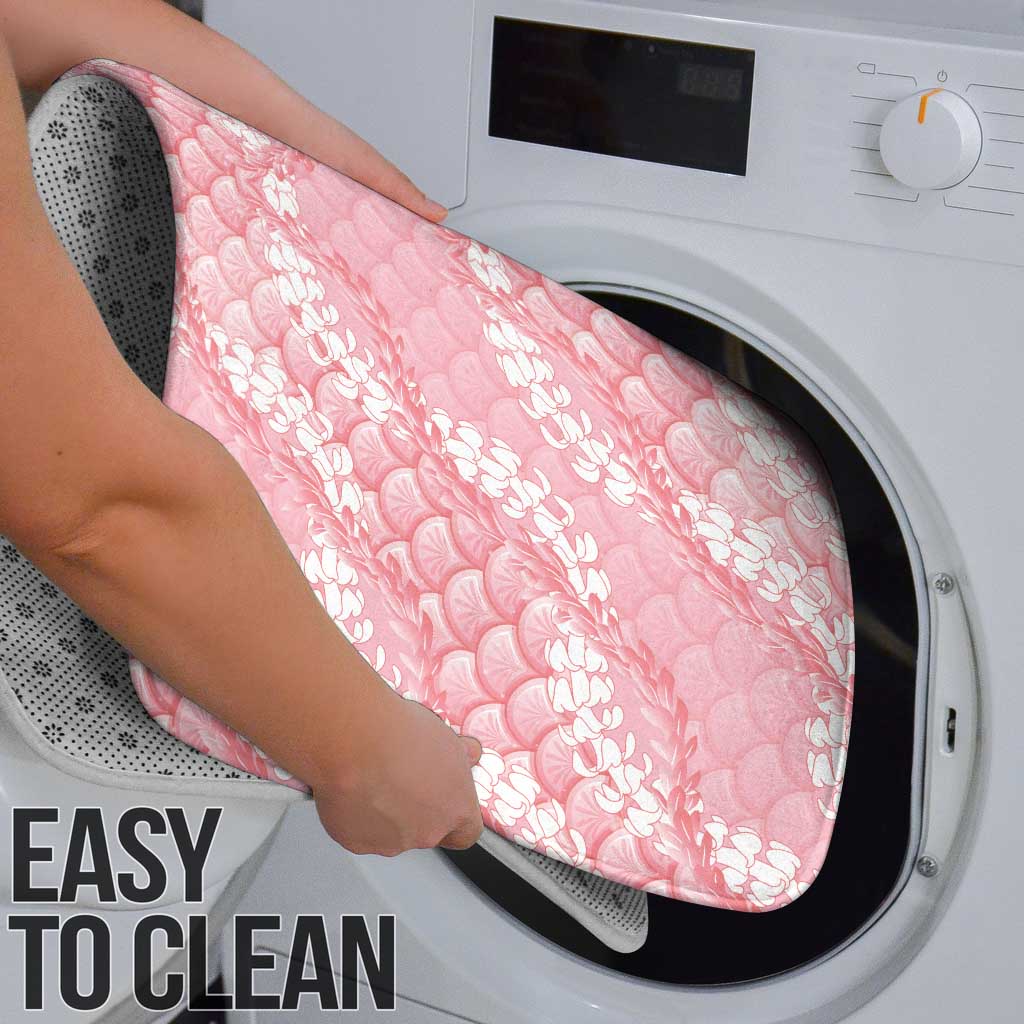 Soft Pink Mermaid Puakenikeni Maile Lei Bathroom Set