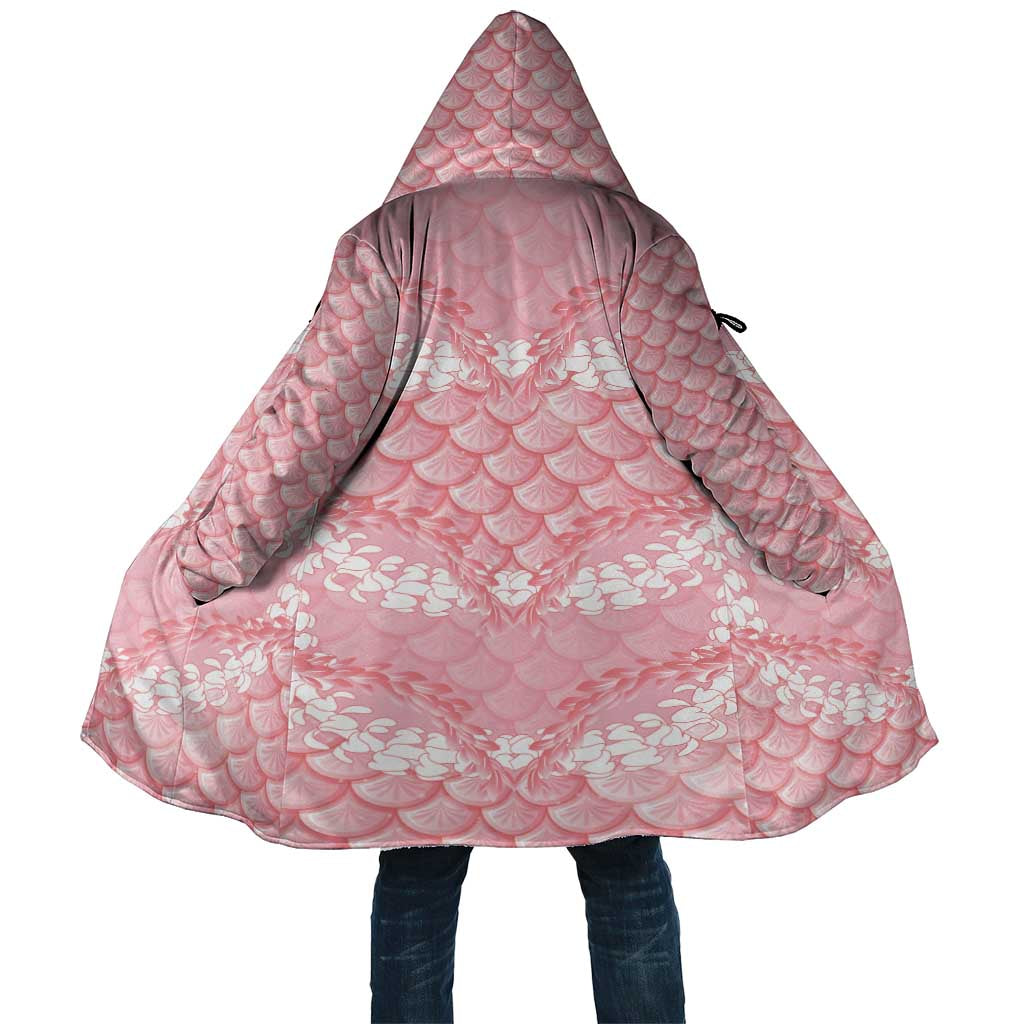 Soft Pink Mermaid Puakenikeni Maile Lei Cloak