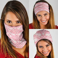 Soft Pink Mermaid Puakenikeni Maile Lei Neck Gaiter