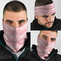 Soft Pink Mermaid Puakenikeni Maile Lei Neck Gaiter