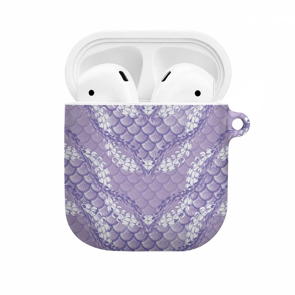 Lilac Mermaid Puakenikeni Maile Lei AirPods Case