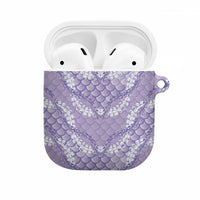 Lilac Mermaid Puakenikeni Maile Lei AirPods Case