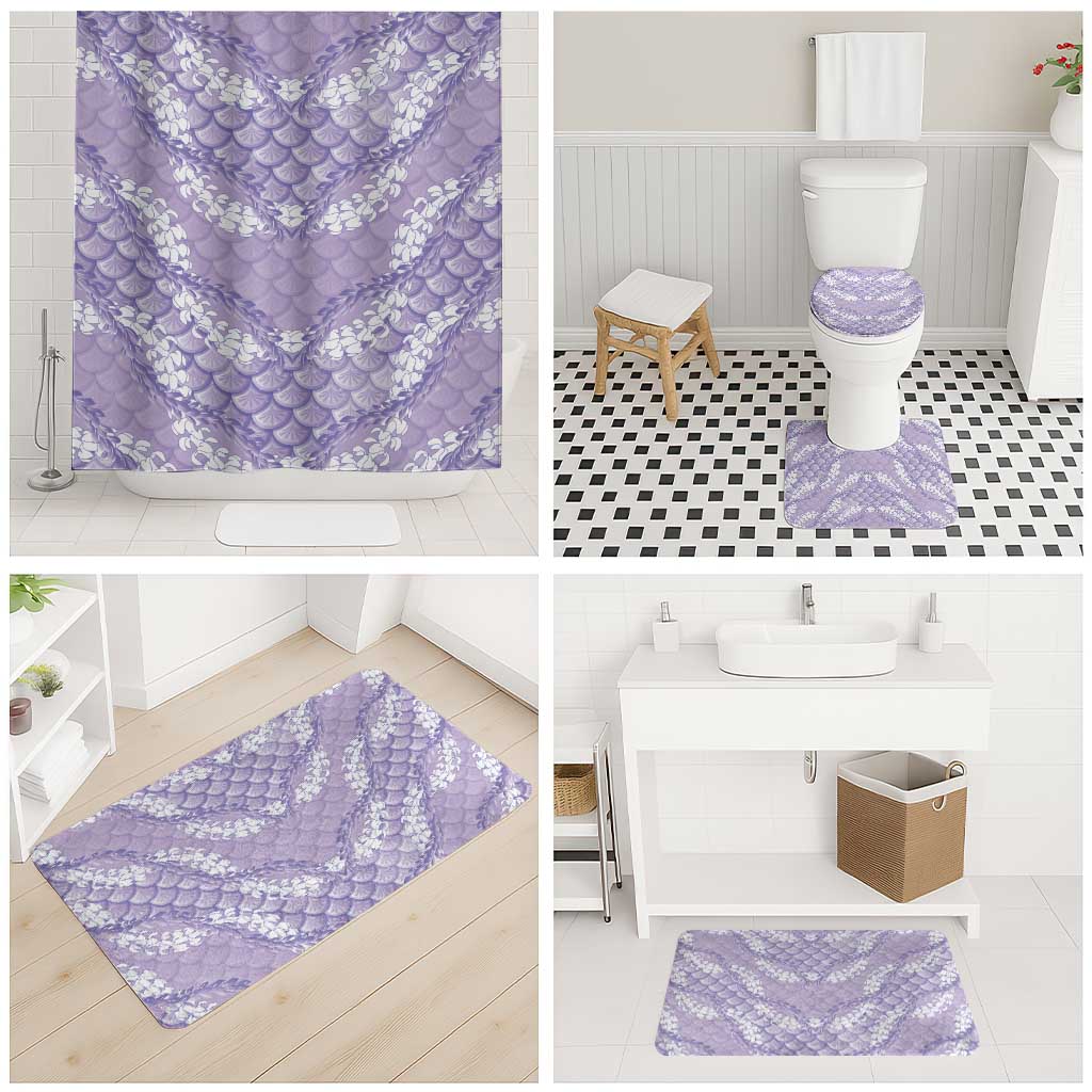 Lilac Mermaid Puakenikeni Maile Lei Bathroom Set