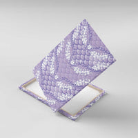Lilac Mermaid Puakenikeni Maile Lei Canvas Wall Art LT01 With Frame Purple - Polynesian Pride
